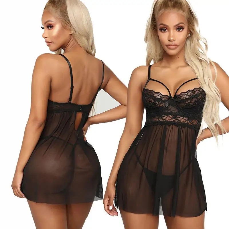 Sexy Women Erotic Transparent Lace Mesh Sleepwear Nightwear Dress Lingerie Babydolls
Sexy Women Erotic Transparent Lace Mesh Sleepwear Nightwear Dress Lingerie Babydolls
