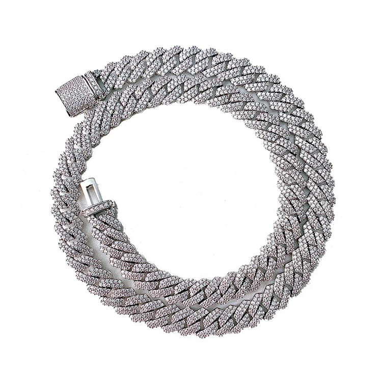 Hip Hop  Iced Out Cuban Prong Chain Real Gold Plated Diamond Prong Cuban Chain 
Hip Hop  Iced Out Cuban Prong Chain Real Gold Plated Diamond Prong Cuban Chain