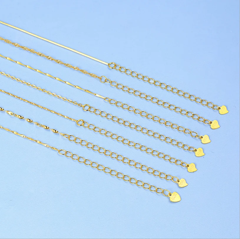 factory price hypoallergenic nickel free gold plated brass chain necklace with extension
factory price hypoallergenic nickel free gold plated brass chain necklace with extension