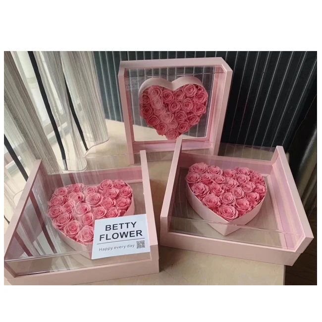 Handmade Preserved Rose in Acrylic Box Eternal Rose Heart Shape Flower Gifts for Anniversary
Handmade Preserved Rose in Acrylic Box Eternal Rose Heart Shape Flower Gifts for Anniversary