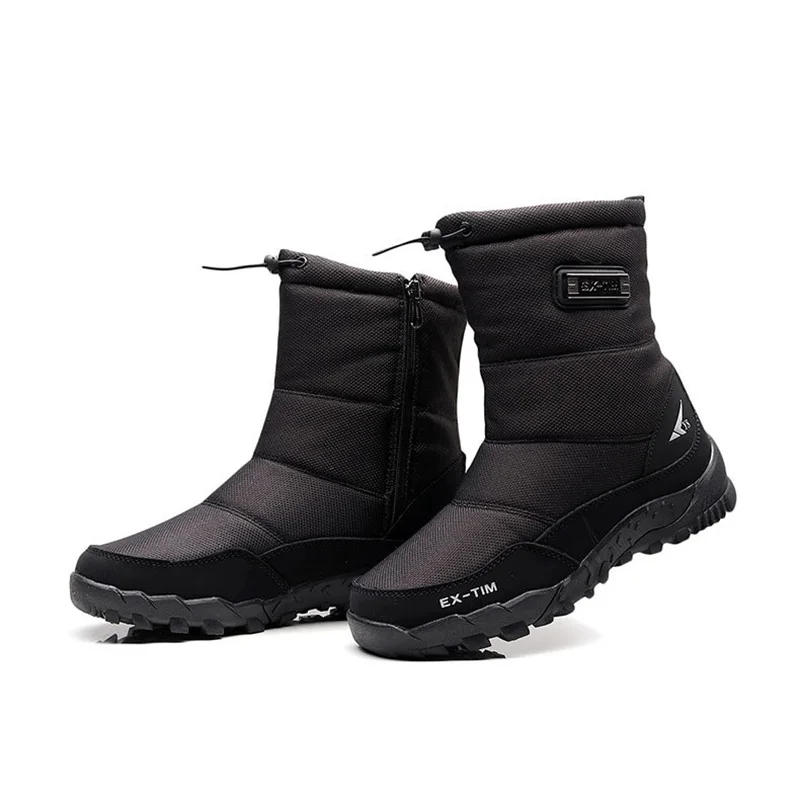 Winter Outdoor Activities Fishing Ski Hiking Snowing Boots Warm Wool Black Snow Boots Waterproof for Men
Winter Outdoor Activities Fishing Ski Hiking Snowing Boots Warm Wool Black Snow Boots Waterproof for Men