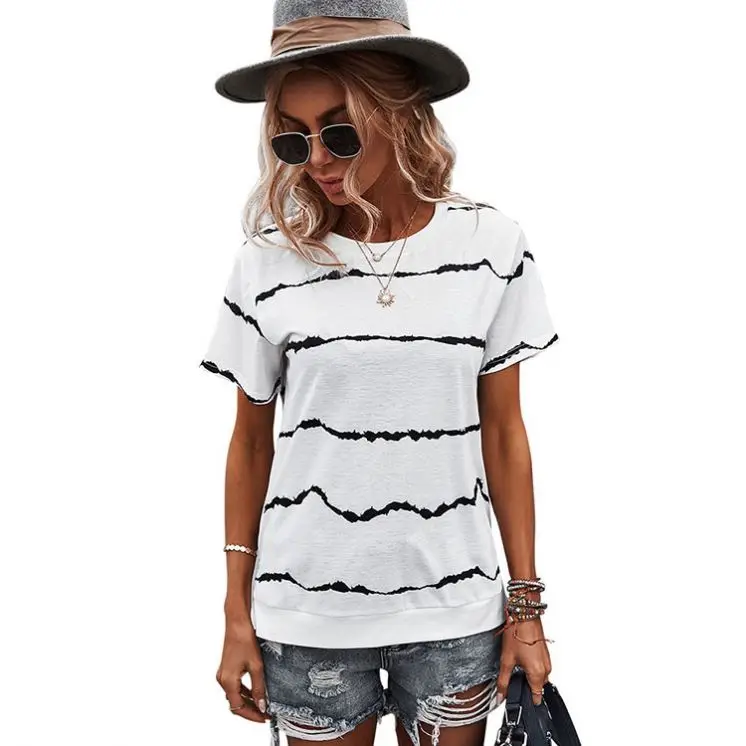 MISSMOEN High Quality 2021 Summer Short Sleeve Casual Strip Hemd T Shirts Women Top Blouses Ladies Tops
MISSMOEN High Quality 2021 Summer Short Sleeve Casual Strip Hemd T Shirts Women Top Blouses Ladies Tops