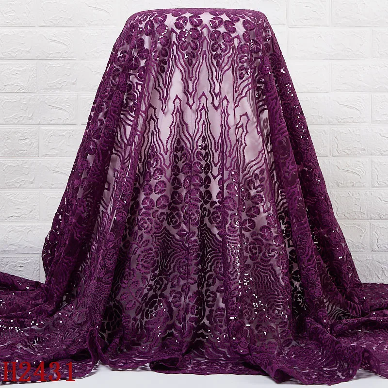 2431 Purple African Milk Lace Fabric With Sequins Nigerian Embroidery Flower Mesh Lace Wedding Lace Fabric, Shown
2431 Purple African Milk Lace Fabric With Sequins Nigerian Embroidery Flower Mesh Lace Wedding Lace Fabric, Shown