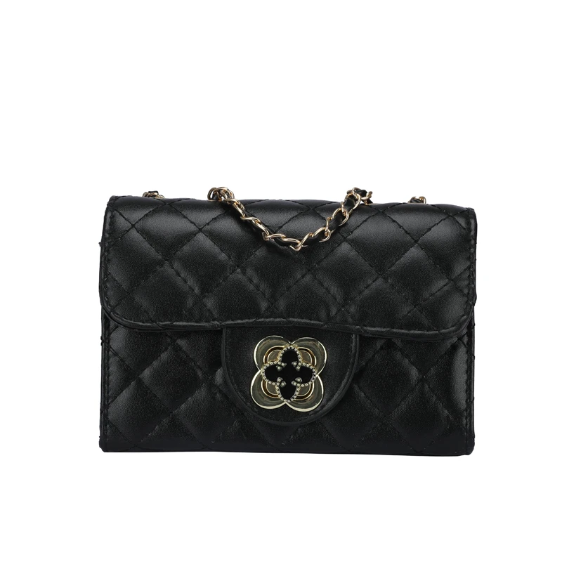 Fashion woman hand bag Korean designer embroidered thread rhombus chain bag black lady messenger shoulder bag customization
Fashion woman hand bag Korean designer embroidered thread rhombus chain bag black lady messenger shoulder bag customization