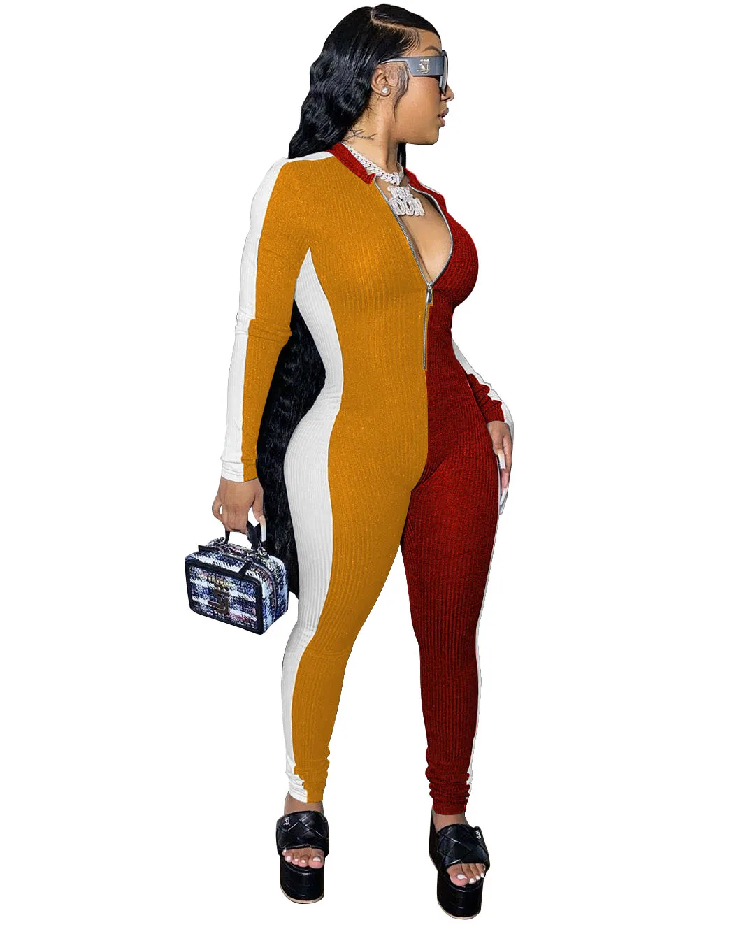 summer bodysuit Wholesale adult Jumpsuit new arrivals 2021 splicing color long sleeve sexy tights women's Jumpsuit
summer bodysuit Wholesale adult Jumpsuit new arrivals 2021 splicing color long sleeve sexy tights women's Jumpsuit