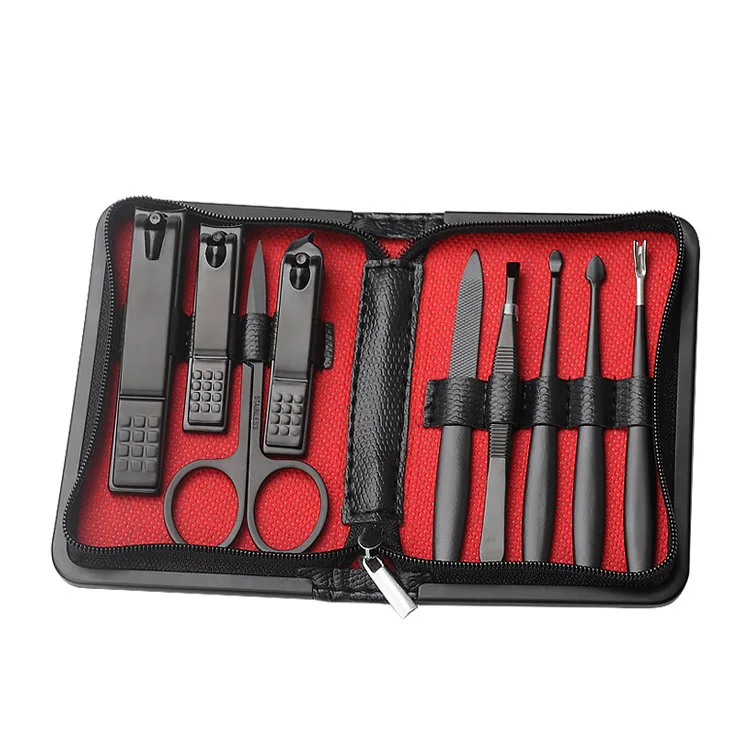 Professional 9pcs Nail Clipper Sets Nail Care Kit manicure pedeicure tool, Black ,red
Professional 9pcs Nail Clipper Sets Nail Care Kit manicure pedeicure tool, Black ,red