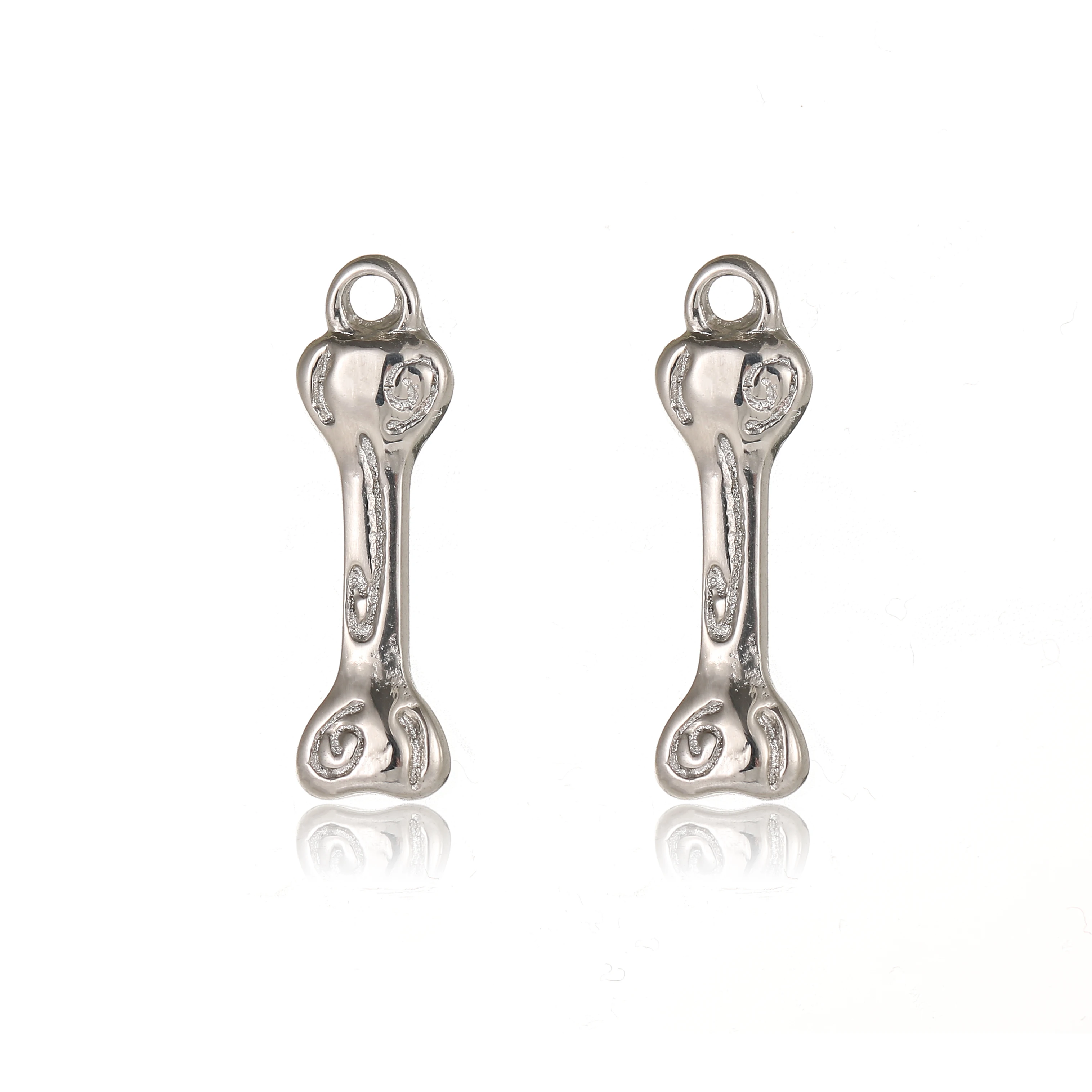 Diy Designer Stainless Steel Silvery Bone Hip Hop Pendant Charms Bulk For Bracelets Bulk Bangles
Diy Designer Stainless Steel Silvery Bone Hip Hop Pendant Charms Bulk For Bracelets Bulk Bangles