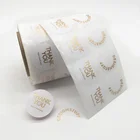 Adhesive Embossed Gold Foil Paper Printing Label Sticker Customised Label Sticker