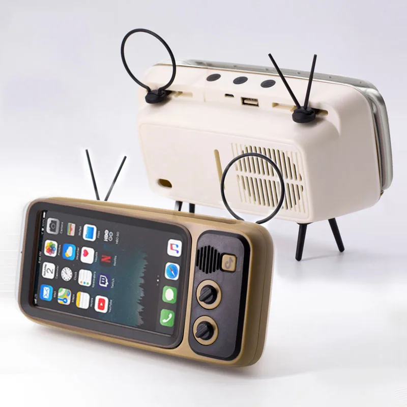 New Product ideas 2021 Vintage Retro TV Phone Stand Smartphone Retro TV Speaker Mobile Phone Holder
New Product ideas 2021 Vintage Retro TV Phone Stand Smartphone Retro TV Speaker Mobile Phone Holder