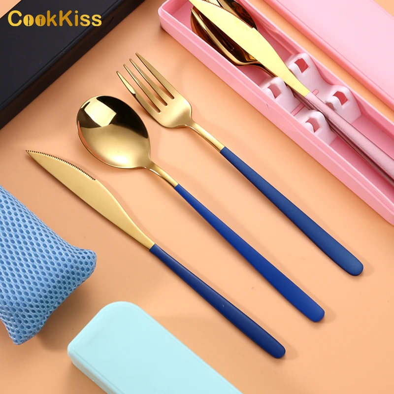 Portable Utensils Camping Cutlery 410 Stainless Steel Knife Spoon Fork Travel Set with case, Customized
Portable Utensils Camping Cutlery 410 Stainless Steel Knife Spoon Fork Travel Set with case, Customized