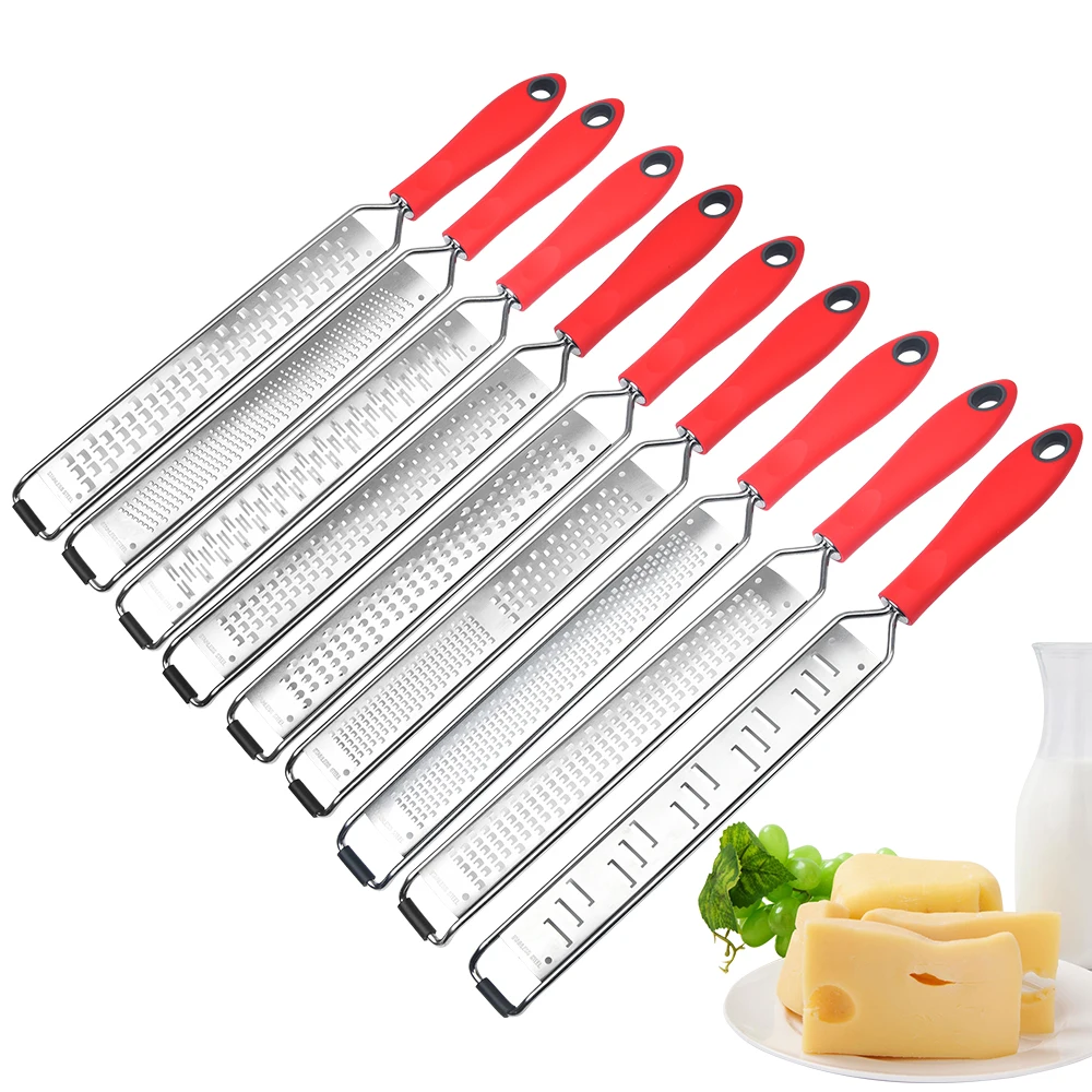 Hot sale Amazon cheese grater stainless steel citrus cheese zester grater cheese cassava grater with non-slip grip, Red,yellow,black,green
Hot sale Amazon cheese grater stainless steel citrus cheese zester grater cheese cassava grater with non-slip grip, Red,yellow,black,green