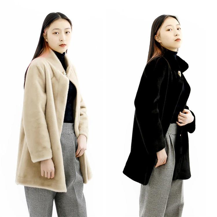 Wholesale luxury quality solid color faux mink fur thermal coat for women, 3 colors as picture
Wholesale luxury quality solid color faux mink fur thermal coat for women, 3 colors as picture