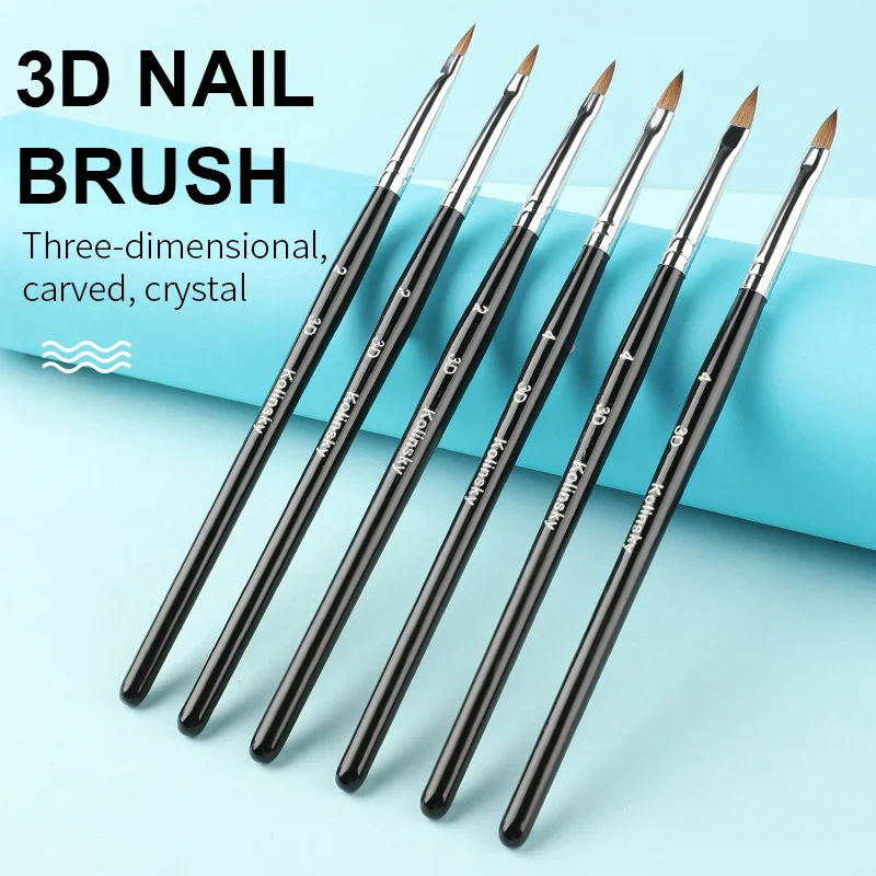 100% Pure Sable Acrylic Handle Great Quality Personalized 3D nail brush Uv Gel Kolinsky paint brush
100% Pure Sable Acrylic Handle Great Quality Personalized 3D nail brush Uv Gel Kolinsky paint brush