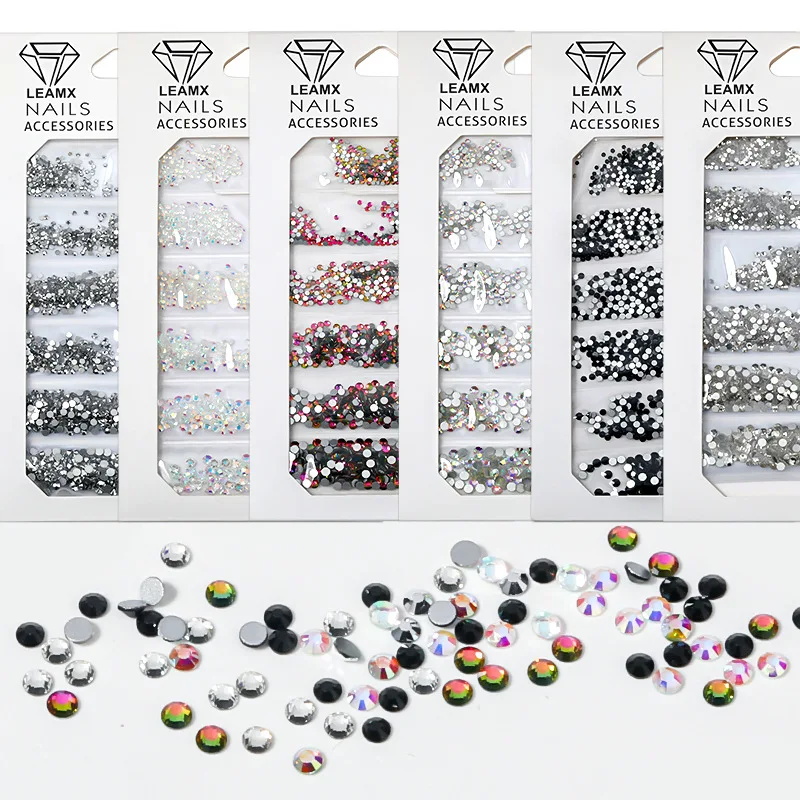2021 Winter New Nail Art Jewelry Rhinestone 6 Grid Mixed Round Glass Rhinestone DIY Nail Art Decoration Supplies, Picture shows
2021 Winter New Nail Art Jewelry Rhinestone 6 Grid Mixed Round Glass Rhinestone DIY Nail Art Decoration Supplies, Picture shows