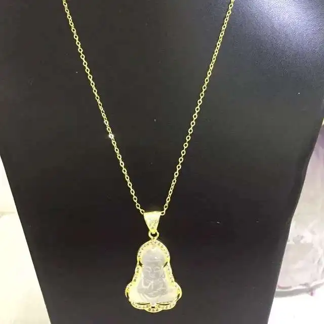 Best Selling ins popular natural jade iced out green jade stone pendant necklace baby buddha cz necklace jewelry
Best Selling ins popular natural jade iced out green jade stone pendant necklace baby buddha cz necklace jewelry