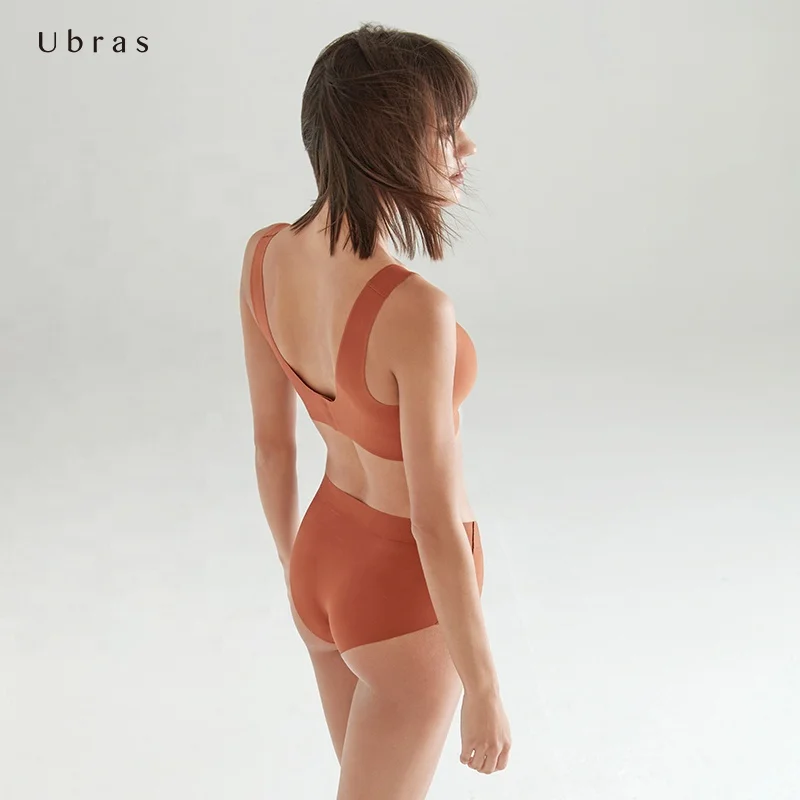 Ubras UU12920 High Quality 3A Anti-bacteria Back Hook Seamless Bra and Brief Women Push Up Padded Bra and Panty Set, Black, caramel brown, tan, gray pink, sky blue, light gray, etc.
Ubras UU12920 High Quality 3A Anti-bacteria Back Hook Seamless Bra and Brief Women Push Up Padded Bra and Panty Set, Black, caramel brown, tan, gray pink, sky blue, light gray, etc.