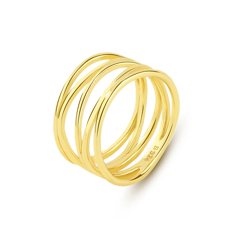 Wholesale Jewelry 18k Gold Plated Fashion Hollow out Ring Multi-layer Wound Line Ring For Women
Wholesale Jewelry 18k Gold Plated Fashion Hollow out Ring Multi-layer Wound Line Ring For Women