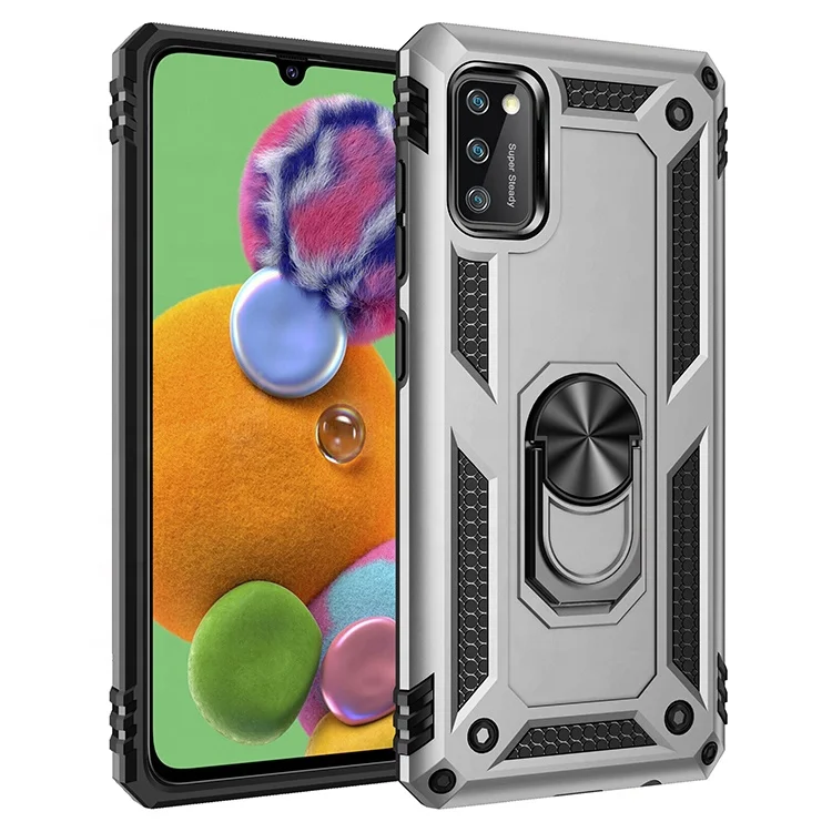 Full protection military shockproof rotating metal rign stand TPU magnetic cell phone cover For Samsung Galaxy A41, Optional
Full protection military shockproof rotating metal rign stand TPU magnetic cell phone cover For Samsung Galaxy A41, Optional