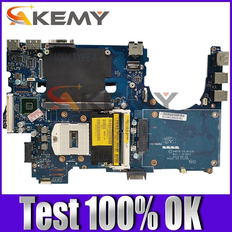 Original laptop Motherboard For Dell M4800 VAQ10 LA-9771P CN-0WNW0H 0WNW0H HM86 SR17C Mainboard
Original laptop Motherboard For Dell M4800 VAQ10 LA-9771P CN-0WNW0H 0WNW0H HM86 SR17C Mainboard