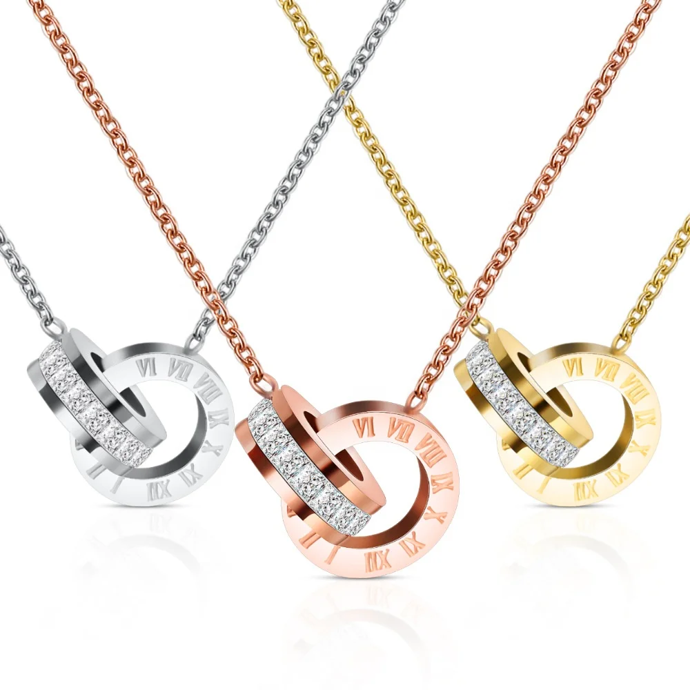 Zircon Stainless Steel Roman Nemerals Necklace Interlocking Necklace Women Fine Jewelry, Steel,gold,rose gold
Zircon Stainless Steel Roman Nemerals Necklace Interlocking Necklace Women Fine Jewelry, Steel,gold,rose gold
