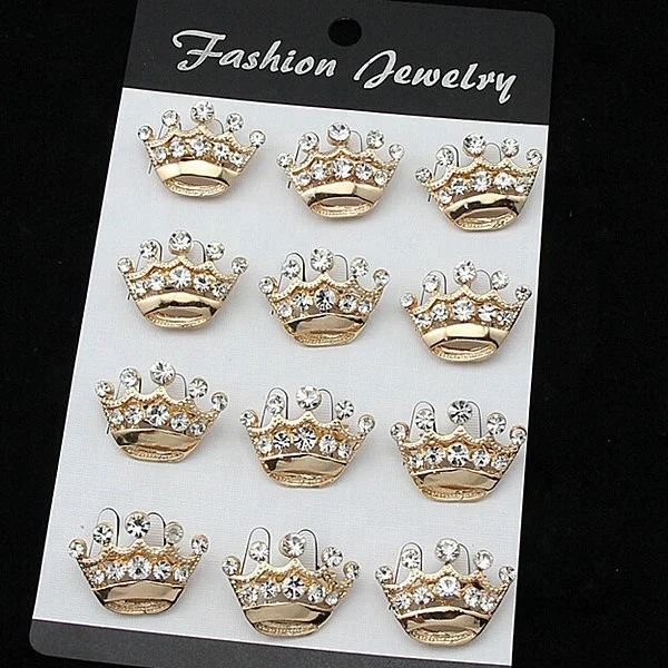 Mini Fashion Crown Brooch Plating Hollow Diamond Brooch Classic Alloy Personality Brooch, Gold /silver
Mini Fashion Crown Brooch Plating Hollow Diamond Brooch Classic Alloy Personality Brooch, Gold /silver