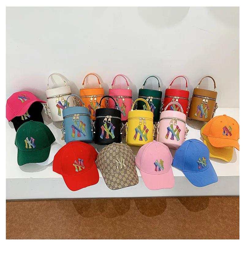 Colorful New Trendy mini PU purse and hat set bucket Hats with purse set Fashion PU purse set handbag women handbag
Colorful New Trendy mini PU purse and hat set bucket Hats with purse set Fashion PU purse set handbag women handbag