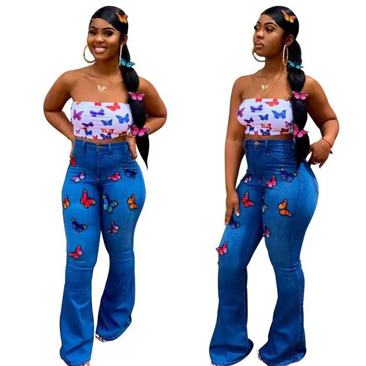 0919M256 sexy stretch butterfly embroidery hot drilled high waist pants women jeans
0919M256 sexy stretch butterfly embroidery hot drilled high waist pants women jeans