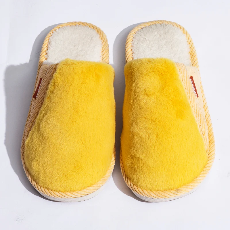 Couple Indoor Cotton Women Cozy Slippers Winter Faux Fur Non-Slip House Slides Manufacture, Solid color
Couple Indoor Cotton Women Cozy Slippers Winter Faux Fur Non-Slip House Slides Manufacture, Solid color