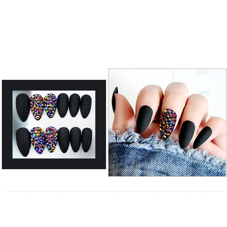 Wholesale 24pcs press on nails artificial fingernails custom design false nails, Colorful
Wholesale 24pcs press on nails artificial fingernails custom design false nails, Colorful