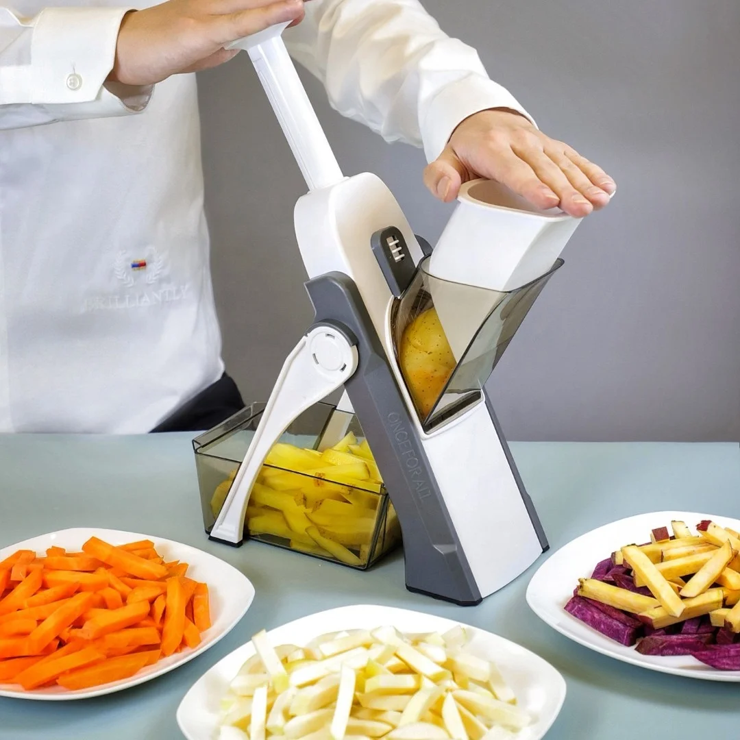 Multifunctional Safe Chopper artifact Manual Mandoline Kitchen Food Drain Basket Slicer Vegetable Cutter, White+blue
Multifunctional Safe Chopper artifact Manual Mandoline Kitchen Food Drain Basket Slicer Vegetable Cutter, White+blue