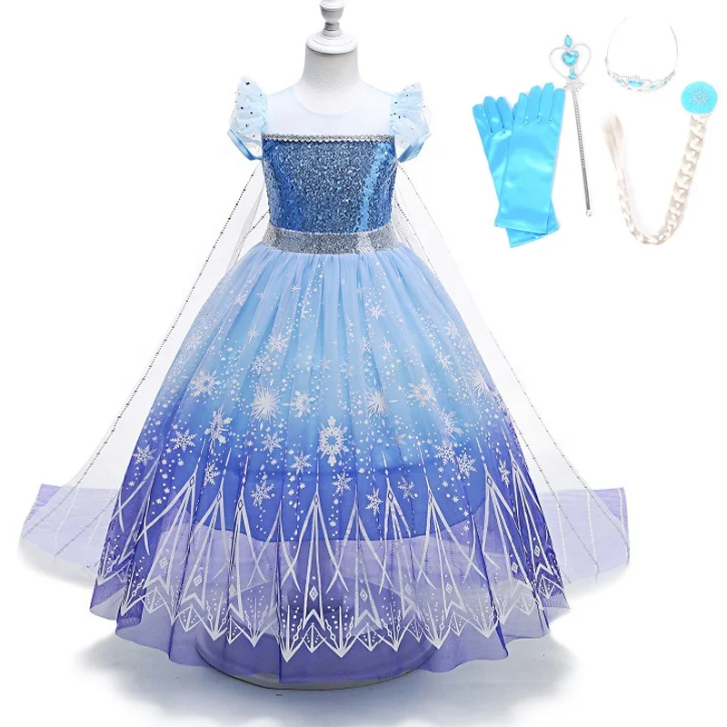 New Arrive Frozen Princess Dress Sequined Elsa Halloween Cosplay Costume With Princess Accessories
New Arrive Frozen Princess Dress Sequined Elsa Halloween Cosplay Costume With Princess Accessories