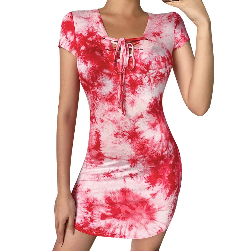 2020 new arrivals summer collection short sleeve women tie dye knitted sexy bodycon casual dresses for ladies
2020 new arrivals summer collection short sleeve women tie dye knitted sexy bodycon casual dresses for ladies