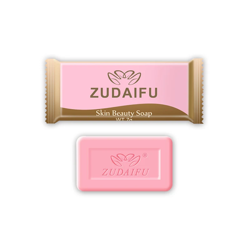 ZUDAIFU Family Travel Cleaning Skin Beauty Soap Customized Logo Hotel Solid Bathing Soap Trial Pack 7g, Pink 
ZUDAIFU Family Travel Cleaning Skin Beauty Soap Customized Logo Hotel Solid Bathing Soap Trial Pack 7g, Pink