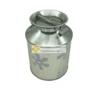 JH Fantastic sweet round milk shape tin can