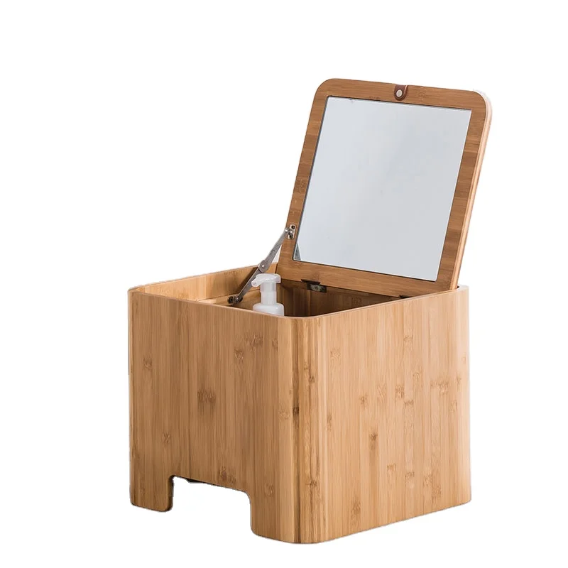 2 in 1 Bamboo Makeup Mirror Storage Desk Mirror Cosmetic Mirror Wood Stash Box with Rolling Tray Storage Keepsake Box
2 in 1 Bamboo Makeup Mirror Storage Desk Mirror Cosmetic Mirror Wood Stash Box with Rolling Tray Storage Keepsake Box