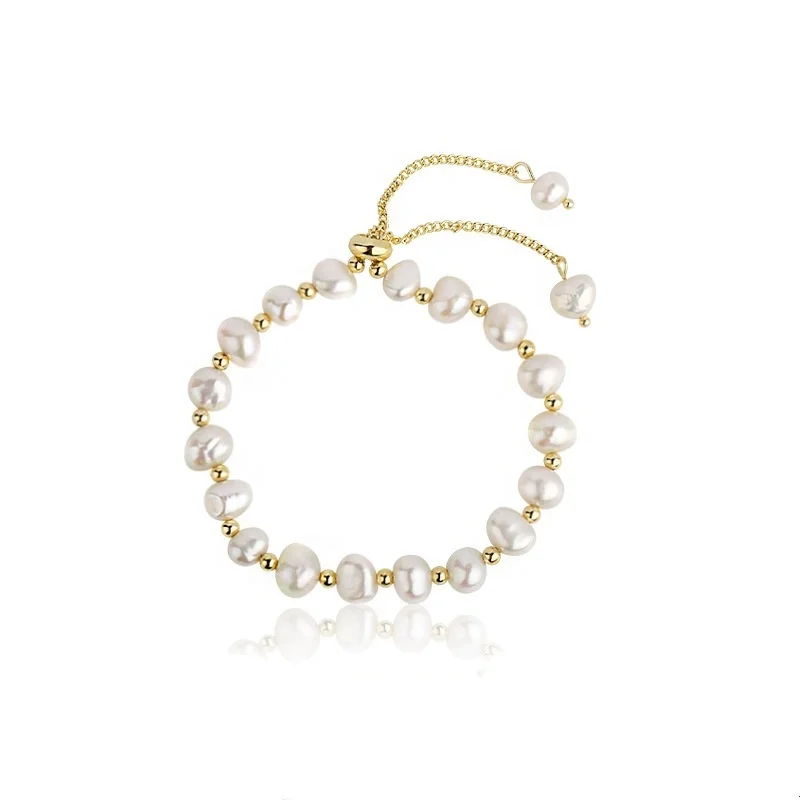 Elegant Adjustable 18k Gold Plated Jewelry Natural Fresh Water Pearl Bracelet for Women, Gold, custom color is available
Elegant Adjustable 18k Gold Plated Jewelry Natural Fresh Water Pearl Bracelet for Women, Gold, custom color is available