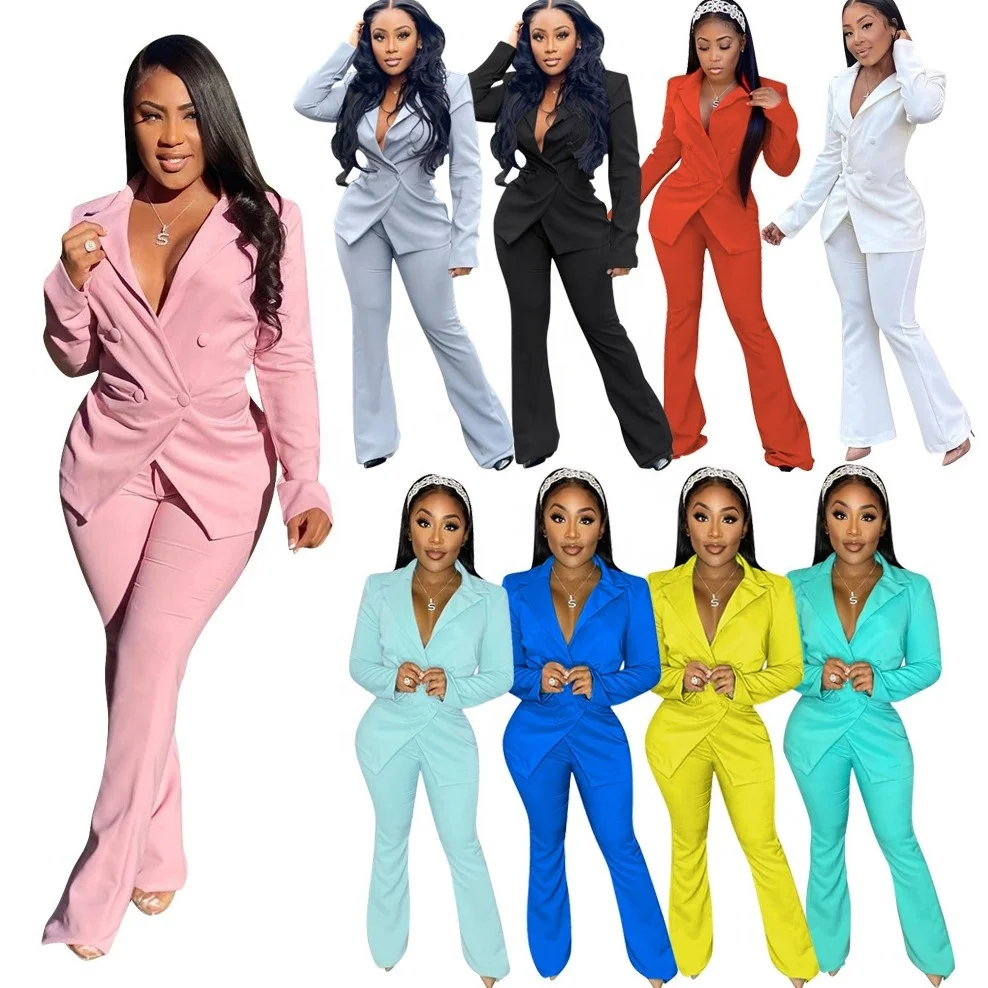 Fashion Solid Color Casual Button Up Woman Womens Blazers Business Suit Ladies Suits 2 Two Pieces Pants Blazer Set For Women, Pink,red,cyan
Fashion Solid Color Casual Button Up Woman Womens Blazers Business Suit Ladies Suits 2 Two Pieces Pants Blazer Set For Women, Pink,red,cyan