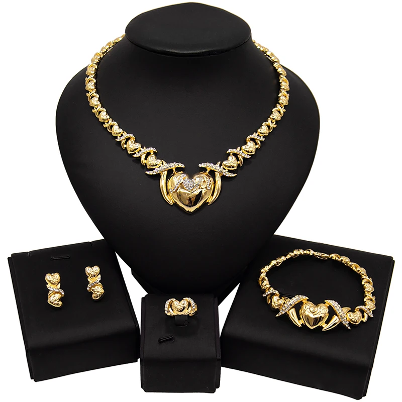 Hot Sale 18K Gold Plated Big Teddy Bear I Love You Jewelry Set American Diamond XOXO Europe Fashion Costume Jewelry Set X0005
Hot Sale 18K Gold Plated Big Teddy Bear I Love You Jewelry Set American Diamond XOXO Europe Fashion Costume Jewelry Set X0005