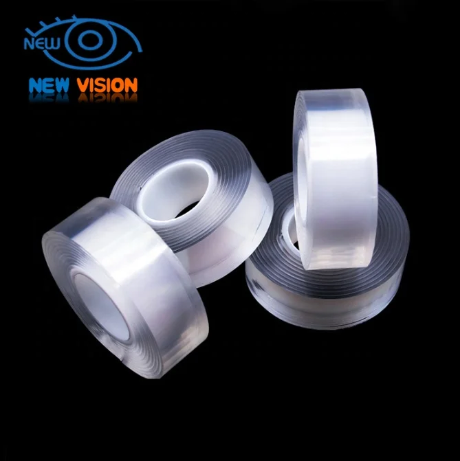 1 2mm Manufacturer Reusable Waterproof Transparent Removable Double Sided Grip Nano Adhesive Tape for Phone
1 2mm Manufacturer Reusable Waterproof Transparent Removable Double Sided Grip Nano Adhesive Tape for Phone