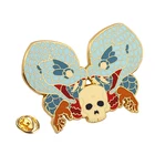 Pin Enamel Pins Hard Enamel Gold Plated Big Size Colorful Skeleton Snake Pin