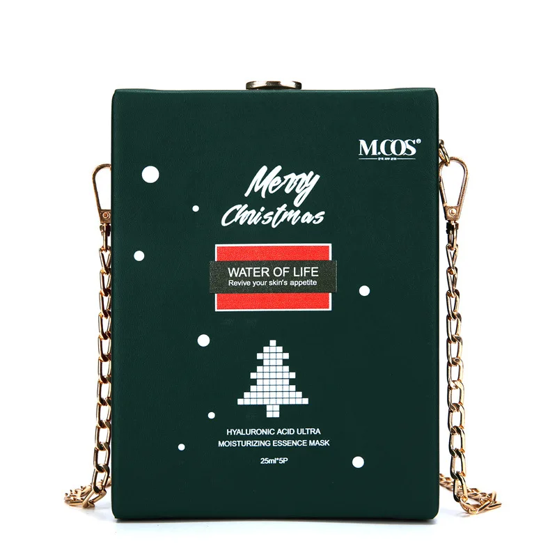 Christmas Box Personality All-Match Solid Color Casual Chain One Shoulder Messenger Bag College Style Girl Backpack M17
Christmas Box Personality All-Match Solid Color Casual Chain One Shoulder Messenger Bag College Style Girl Backpack M17