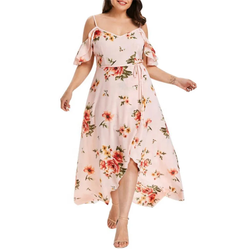 Summer Fashion A-line Elegant Chiffon Floral Print Women Plus Size Dress, As pic show, customized
Summer Fashion A-line Elegant Chiffon Floral Print Women Plus Size Dress, As pic show, customized