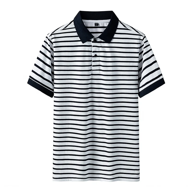 Premium Cotton Mens Polo Shirt Men Fashion Wild Stripes Casual Shorts Sleeve Breathable Soft Tops Tee Men Striped Polo Shirts, Picture shows
Premium Cotton Mens Polo Shirt Men Fashion Wild Stripes Casual Shorts Sleeve Breathable Soft Tops Tee Men Striped Polo Shirts, Picture shows