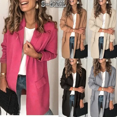 Popular Designs Women Long Sleeve Blazer Ladies Femme Rose Red Fashion Blazer, Khaki, pink, red, gray, black, apricot
Popular Designs Women Long Sleeve Blazer Ladies Femme Rose Red Fashion Blazer, Khaki, pink, red, gray, black, apricot