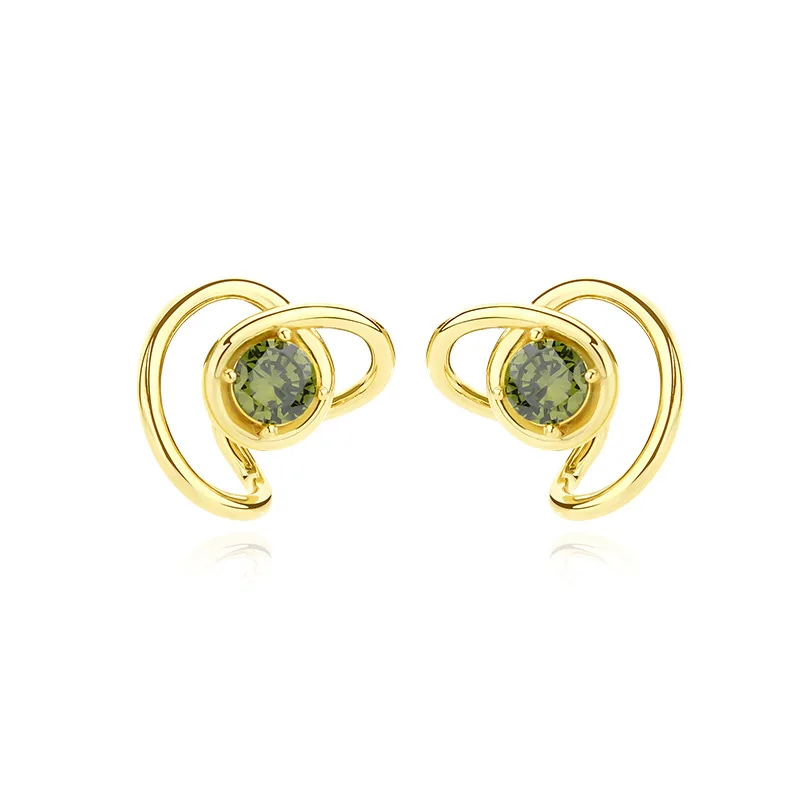 VIANRLA 925 Sterling Silver Jewelry Earrings Green Zircon 18k Gold Plated Earring For Women Free Laser Logo Wholesale
VIANRLA 925 Sterling Silver Jewelry Earrings Green Zircon 18k Gold Plated Earring For Women Free Laser Logo Wholesale