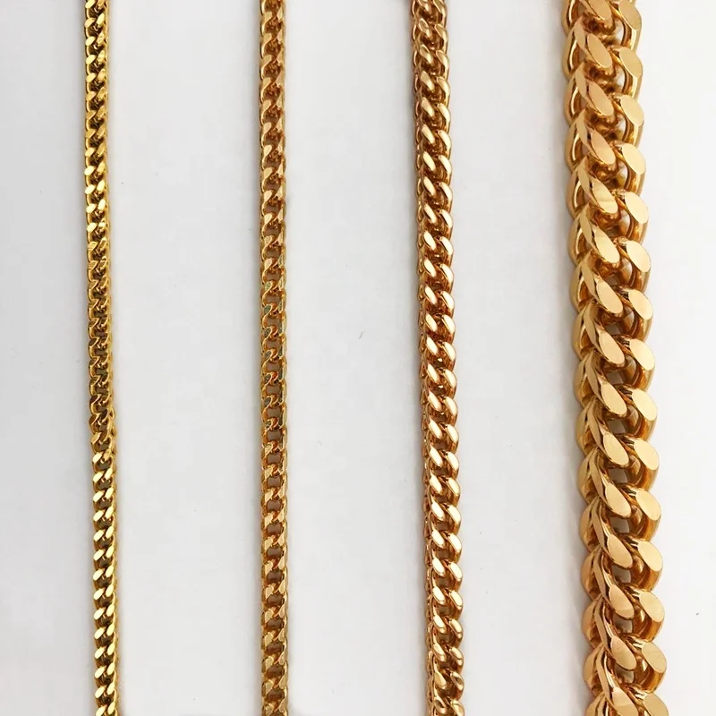3MM 5MM 6MM 8MM 10MM jewelry handbag cases and bags chain 18K Dubai New Gold Franco Chain Design, It can be done in any color
3MM 5MM 6MM 8MM 10MM jewelry handbag cases and bags chain 18K Dubai New Gold Franco Chain Design, It can be done in any color