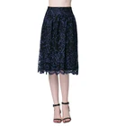 New fashion high quality ladies formal casual skirt wear long lace skirt for women