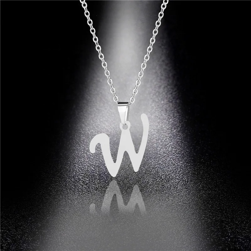 Free Shipping Jewelry A-S-Z Plated 18K White Gold Initial Name Pendant Stainless Steel Charm Necklace
Free Shipping Jewelry A-S-Z Plated 18K White Gold Initial Name Pendant Stainless Steel Charm Necklace