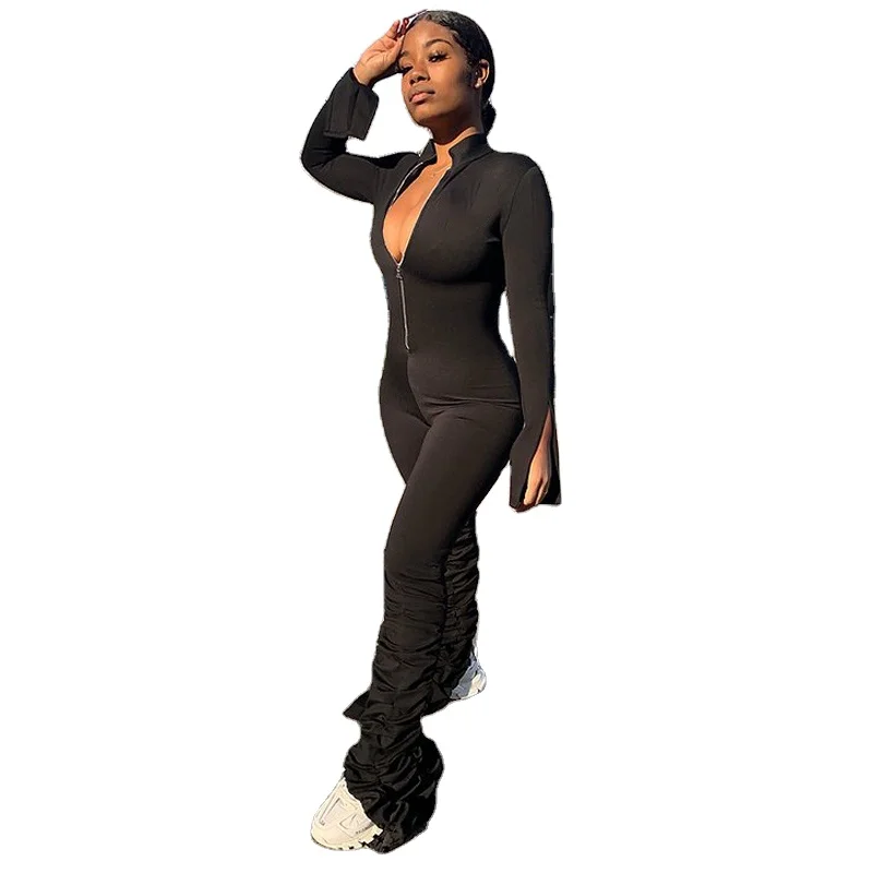 sexy bodysuit sportswear stacked pants bodysuit women clothing bodycon long sleeve bodysuit sexy women clothing, Oem
sexy bodysuit sportswear stacked pants bodysuit women clothing bodycon long sleeve bodysuit sexy women clothing, Oem