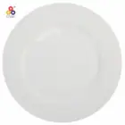 super white 10.5 inch ceramic fine porcelain dinner plate for daily